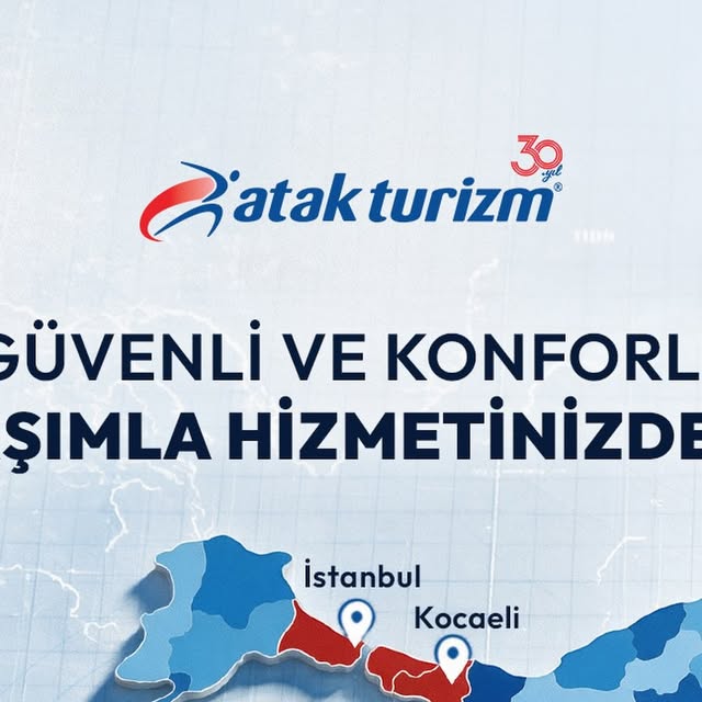 Atak Turizm'in Türkiye genelindeki hizmet ağı